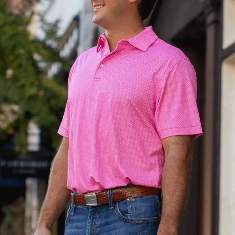 ✨Peter Millar Journeyman Short Sleeve Sz Large Golf Polo✨